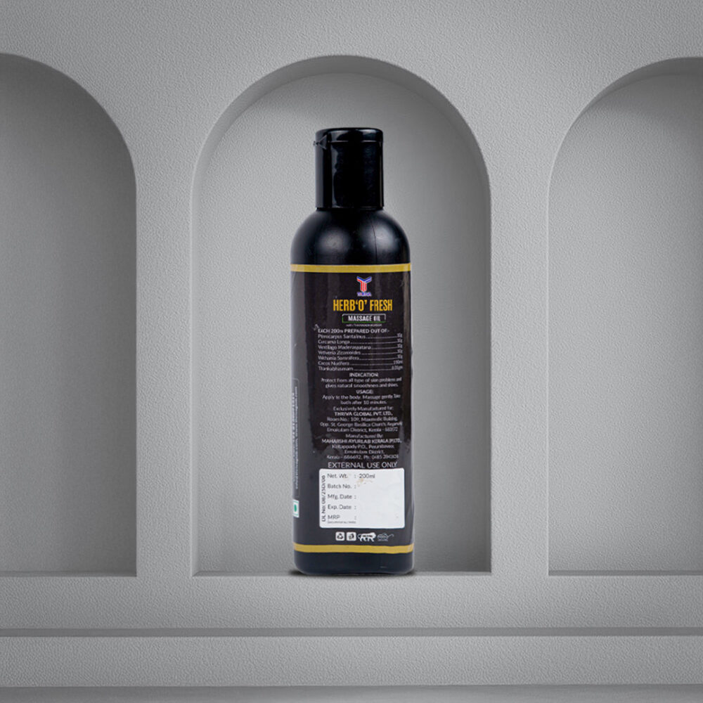 Herb 'O' Fresh Massage Oil | 200Ml - Image 3